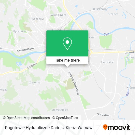 Pogotowie Hydrauliczne Dariusz Kiecz map