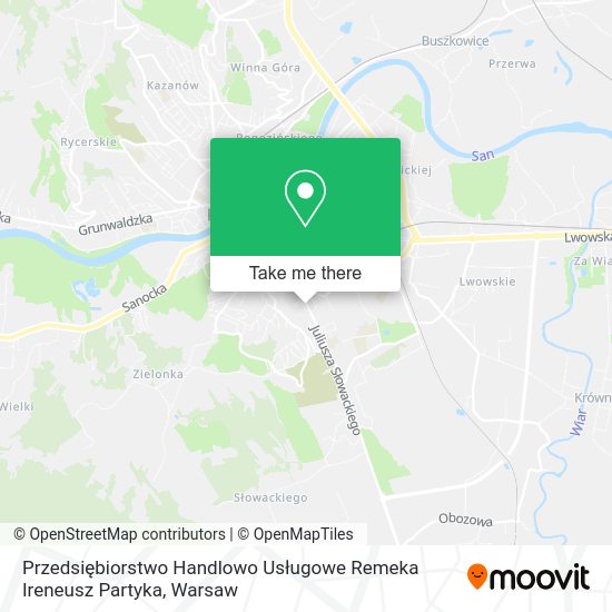 Przedsiębiorstwo Handlowo Usługowe Remeka Ireneusz Partyka map