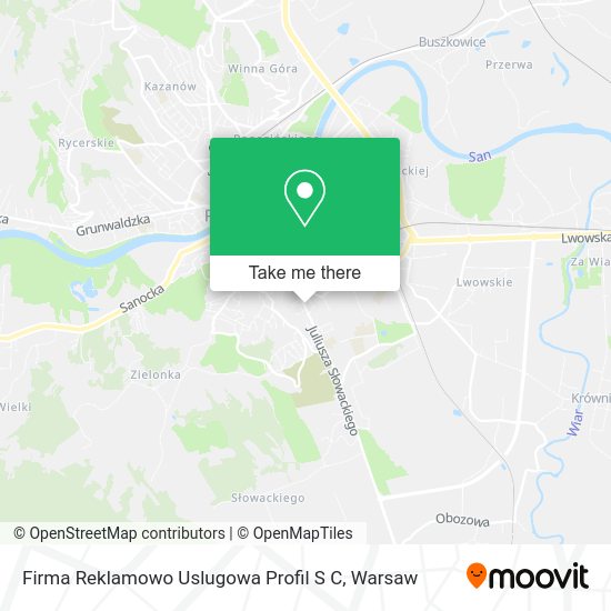 Firma Reklamowo Uslugowa Profil S C map