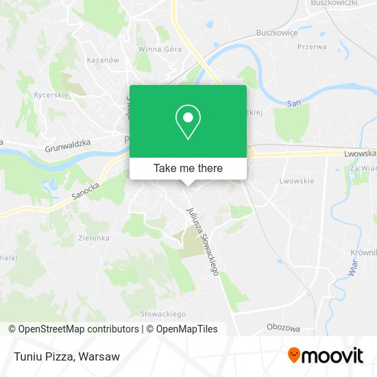 Tuniu Pizza map