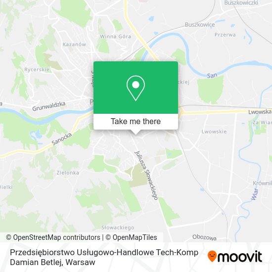 Przedsiębiorstwo Usługowo-Handlowe Tech-Komp Damian Betlej map