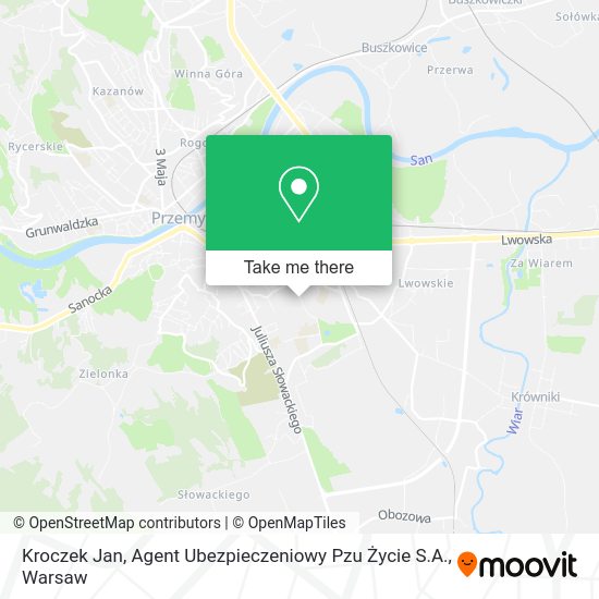 Kroczek Jan, Agent Ubezpieczeniowy Pzu Życie S.A. map