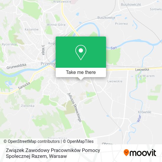 Związek Zawodowy Pracowników Pomocy Społecznej Razem map