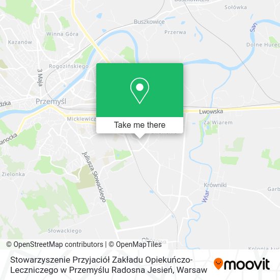 Карта Stowarzyszenie Przyjaciół Zakładu Opiekuńczo-Leczniczego w Przemyślu Radosna Jesień