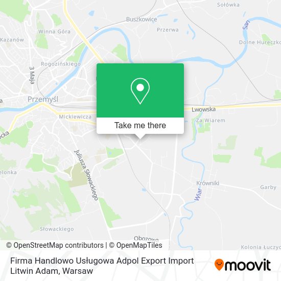 Firma Handlowo Usługowa Adpol Export Import Litwin Adam map