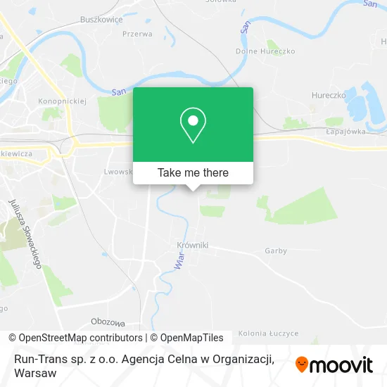 Карта Run-Trans sp. z o.o. Agencja Celna w Organizacji