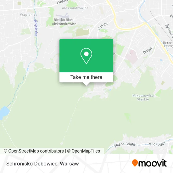 Карта Schronisko Debowiec