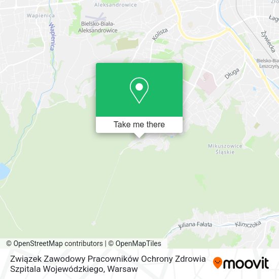 Związek Zawodowy Pracowników Ochrony Zdrowia Szpitala Wojewódzkiego map