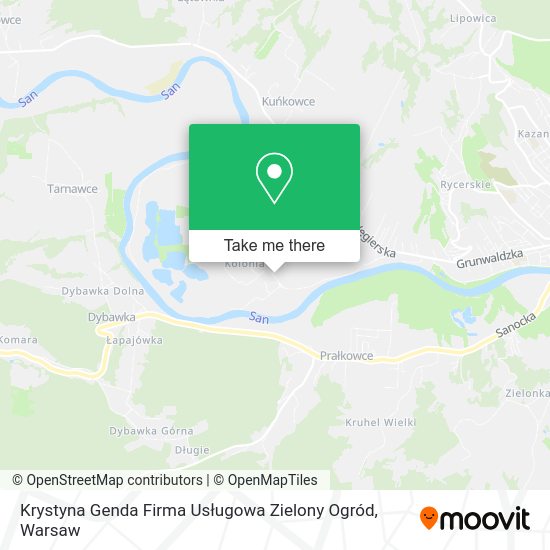 Krystyna Genda Firma Usługowa Zielony Ogród map