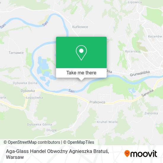 Aga-Glass Handel Obwoźny Agnieszka Bratuś map