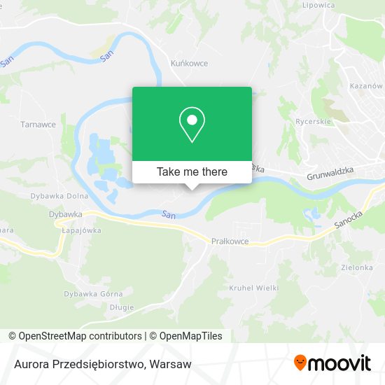 Aurora Przedsiębiorstwo map