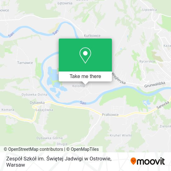 Zespół Szkół im. Świętej Jadwigi w Ostrowie map