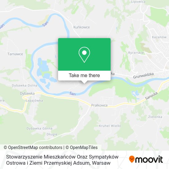 Stowarzyszenie Mieszkańców Oraz Sympatyków Ostrowa i Ziemi Przemyskiej Adsum map