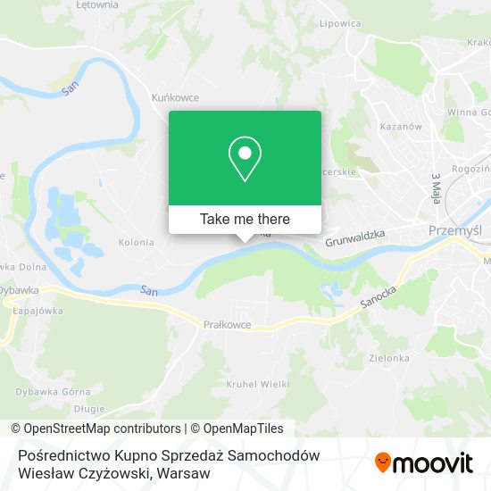 Pośrednictwo Kupno Sprzedaż Samochodów Wiesław Czyżowski map