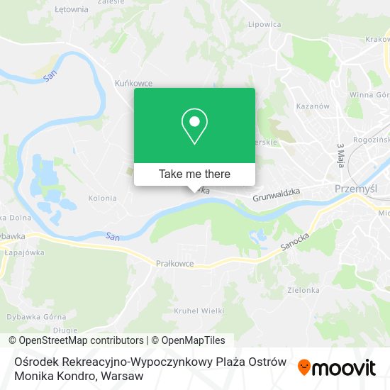 Ośrodek Rekreacyjno-Wypoczynkowy Plaża Ostrów Monika Kondro map