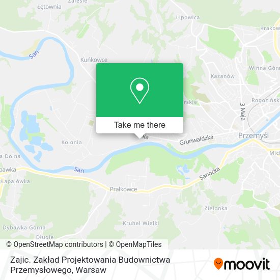 Zajic. Zakład Projektowania Budownictwa Przemysłowego map