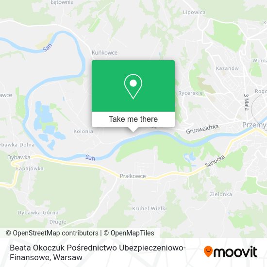 Beata Okoczuk Pośrednictwo Ubezpieczeniowo-Finansowe map