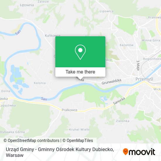 Urząd Gminy - Gminny Ośrodek Kultury Dubiecko map