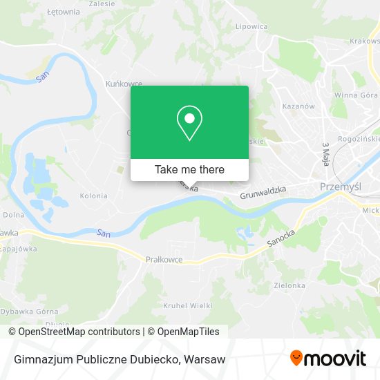 Gimnazjum Publiczne Dubiecko map