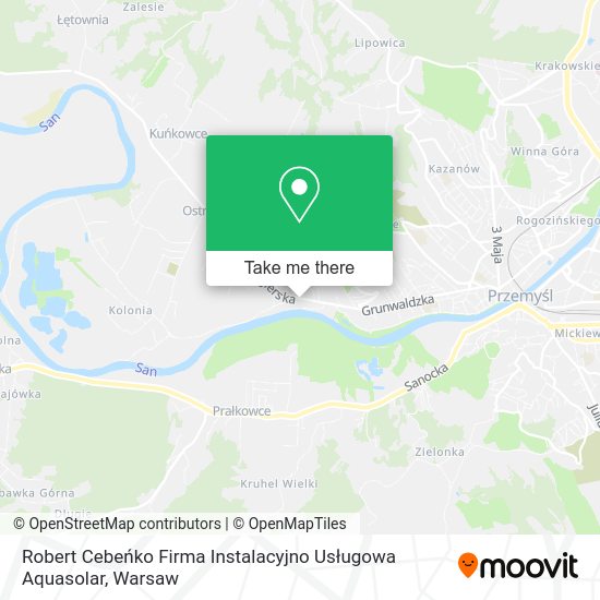 Карта Robert Cebeńko Firma Instalacyjno Usługowa Aquasolar