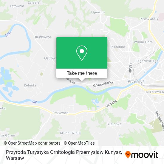 Przyroda Turystyka Ornitologia Przemysław Kunysz map