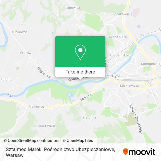 Sztajmec Marek. Pośrednictwo Ubezpieczeniowe map