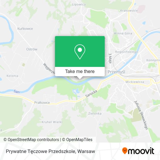 Карта Prywatne Tęczowe Przedszkole