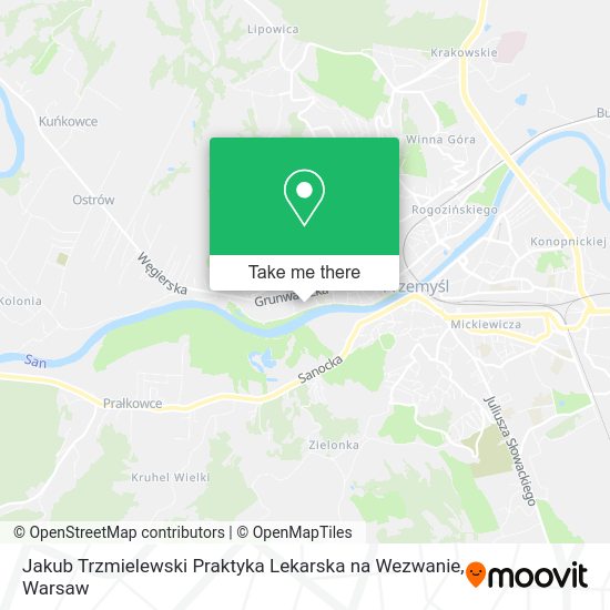 Jakub Trzmielewski Praktyka Lekarska na Wezwanie map