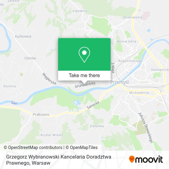 Grzegorz Wybranowski Kancelaria Doradztwa Prawnego map