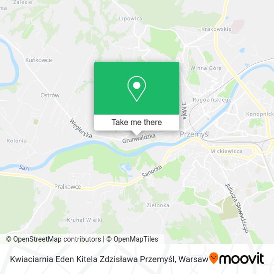 Kwiaciarnia Eden Kitela Zdzisława Przemyśl map