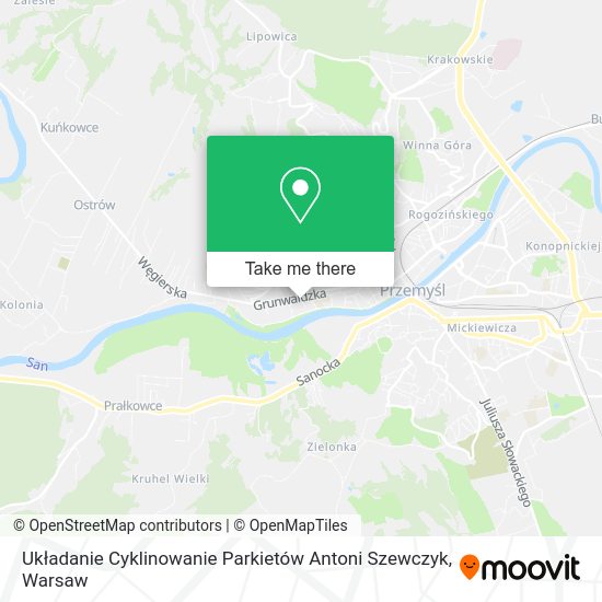 Układanie Cyklinowanie Parkietów Antoni Szewczyk map