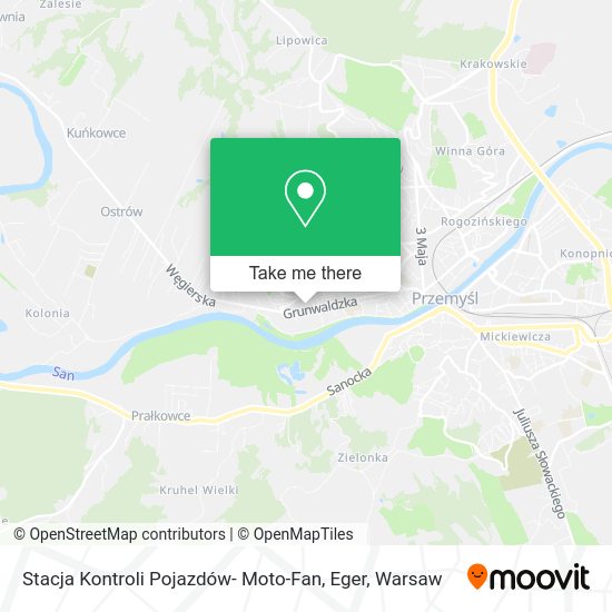 Stacja Kontroli Pojazdów- Moto-Fan, Eger map