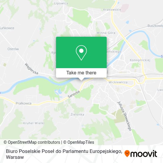 Biuro Poselskie Poseł do Parlamentu Europejskiego map