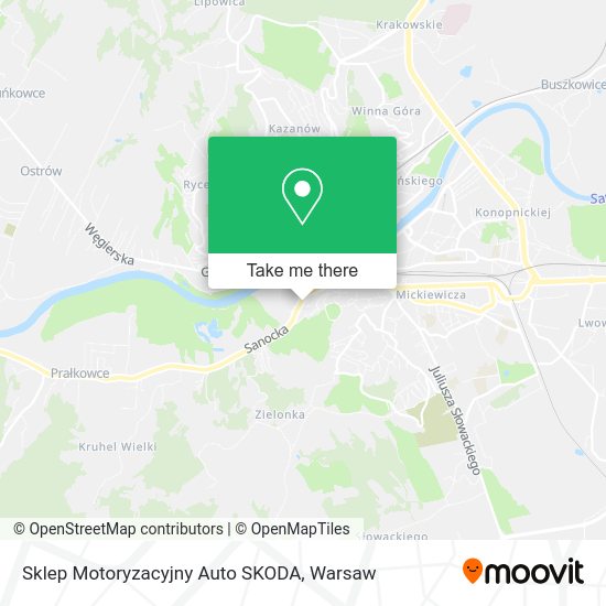 Sklep Motoryzacyjny Auto SKODA map