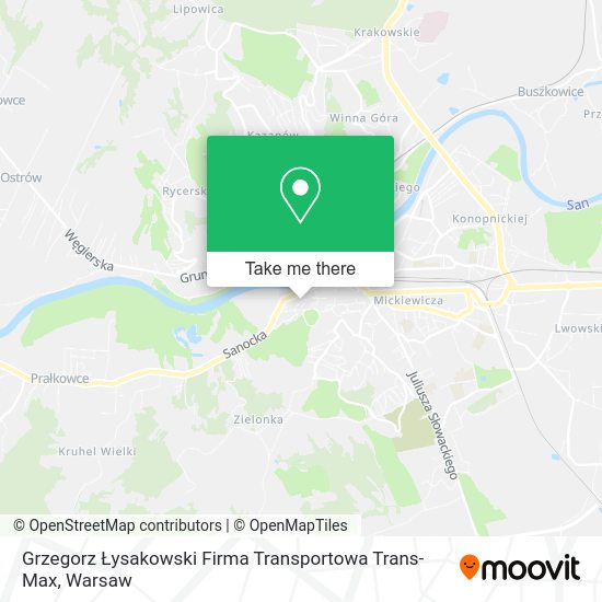 Grzegorz Łysakowski Firma Transportowa Trans-Max map