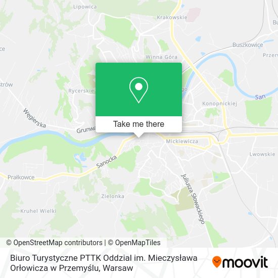 Biuro Turystyczne PTTK Oddzial im. Mieczysława Orłowicza w Przemyślu map