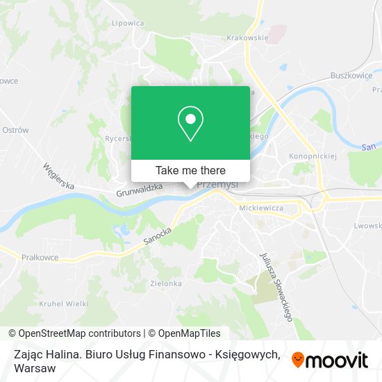 Zając Halina. Biuro Usług Finansowo - Księgowych map