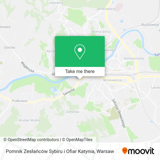 Pomnik Zesłańców Sybiru i Ofiar Katynia map