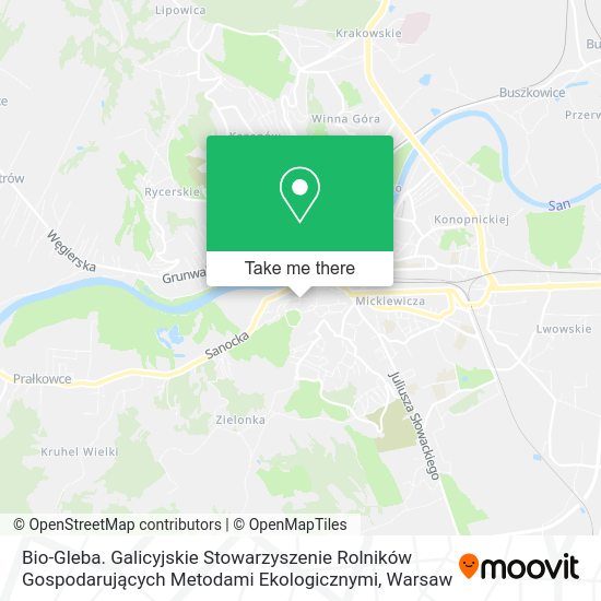 Bio-Gleba. Galicyjskie Stowarzyszenie Rolników Gospodarujących Metodami Ekologicznymi map