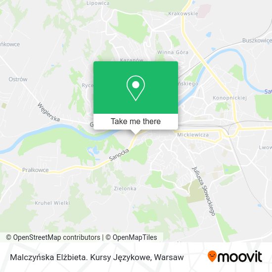 Malczyńska Elżbieta. Kursy Językowe map