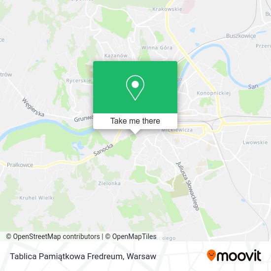 Tablica Pamiątkowa Fredreum map