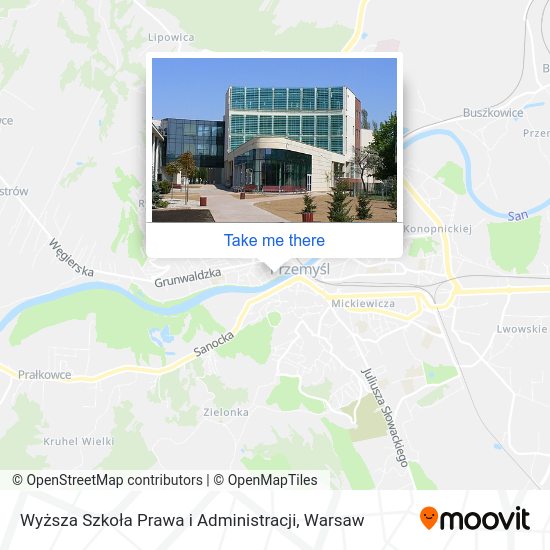 Wyższa Szkoła Prawa i Administracji map