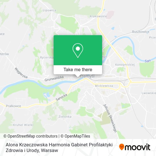 Alona Krzeczowska Harmonia Gabinet Profilaktyki Zdrowia i Urody map