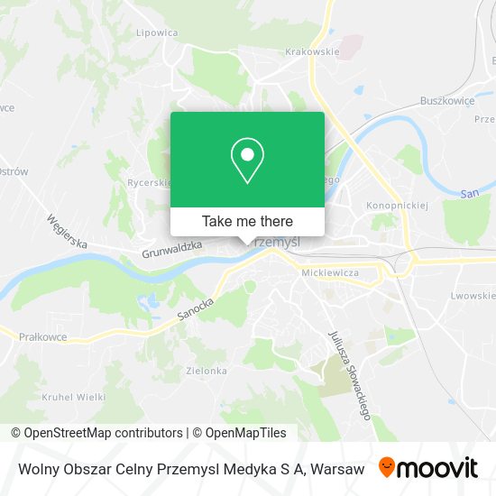 Wolny Obszar Celny Przemysl Medyka S A map