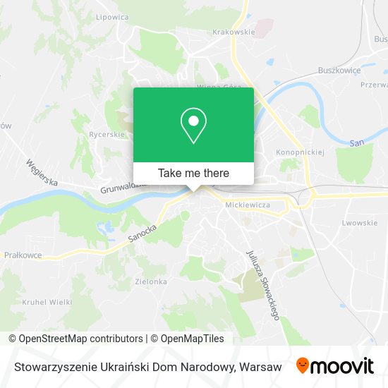 Stowarzyszenie Ukraiński Dom Narodowy map