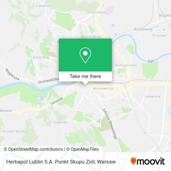 Herbapol Lublin S.A. Punkt Skupu Ziól map