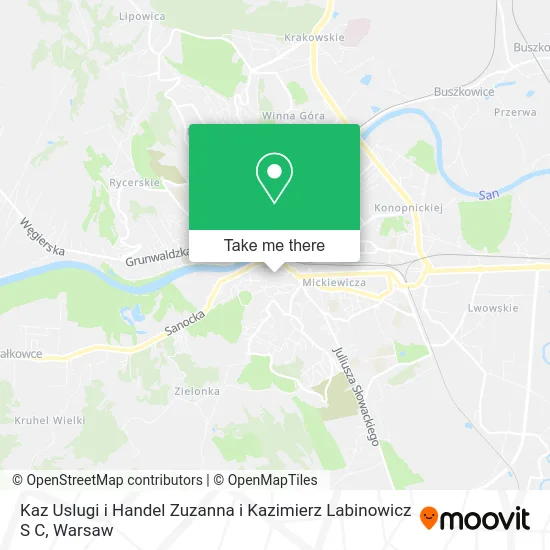 Карта Kaz Uslugi i Handel Zuzanna i Kazimierz Labinowicz S C