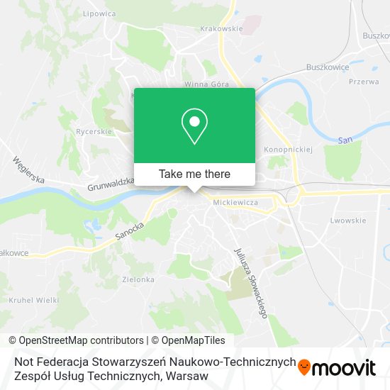 Карта Not Federacja Stowarzyszeń Naukowo-Technicznych Zespół Usług Technicznych