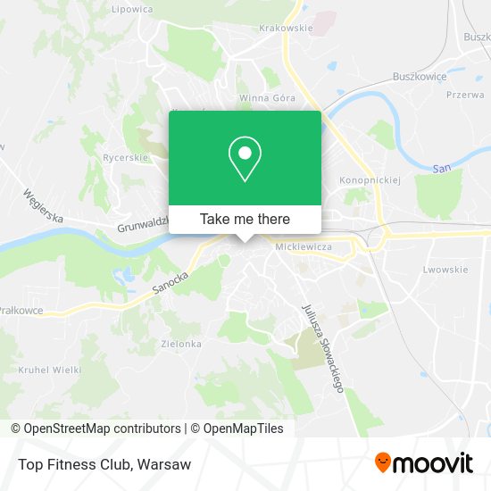 Top Fitness Club map