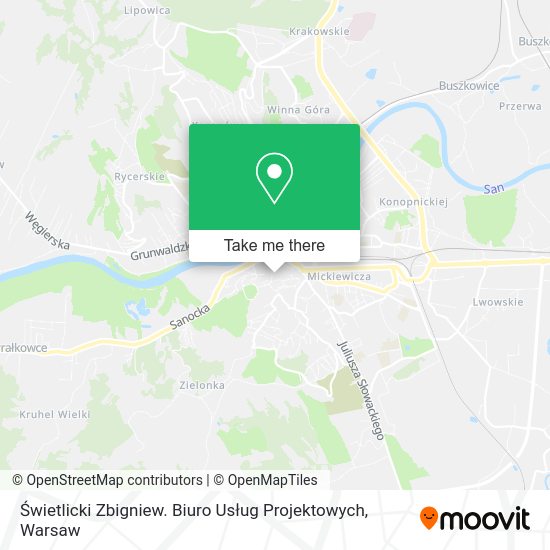 Świetlicki Zbigniew. Biuro Usług Projektowych map